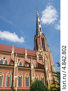 Костёл Пресвятой Троицы, Гервяты, Беларусь. Фрагмент (2013 год). Стоковое фото, фотограф Михаил Широков / Фотобанк Лори