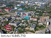Вид сверху на город Мегион (Нижневартовский район) (2013 год). Редакционное фото, фотограф Владимир Мельников / Фотобанк Лори