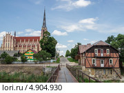 Костёл Пресвятой Троицы, Гервяты, Беларусь (2013 год). Стоковое фото, фотограф Михаил Широков / Фотобанк Лори