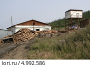 Вахтовый поселок. Месторождение Бадран (2013 год). Стоковое фото, фотограф Анна Зеленская / Фотобанк Лори