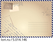 Стилизация под старую открытку "Air mail" Стоковая иллюстрация, иллюстратор Касьянова Татьяна / Фотобанк Лори