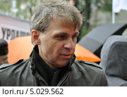 Олег Виноградов на митинге в защиту мэра Ярославля Урлашова (2013 год). Редакционное фото, фотограф Голованов Сергей / Фотобанк Лори