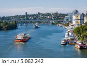 Река Дон у набережной в Ростове-на-Дону (2013 год). Редакционное фото, фотограф Борис Панасюк / Фотобанк Лори