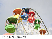 Колесо обозрения в парке отдыха Сокольники в Москве (2012 год). Стоковое фото, фотограф Алёшина Оксана / Фотобанк Лори