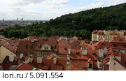 Панорама исторического центра Праги (вид с башни собора Святого Вита) (2013 год). Стоковое видео, видеограф Юлия Машкова / Фотобанк Лори