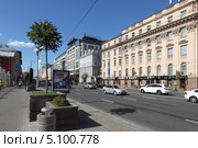 Москва, гостиница «Интерконтиненталь Москва Тверская» на Тверской (2013 год). Редакционное фото, фотограф Дмитрий Неумоин / Фотобанк Лори
