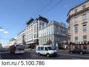 Москва, гостиница «Интерконтиненталь Москва Тверская» на Тверской (2013 год). Редакционное фото, фотограф Дмитрий Неумоин / Фотобанк Лори