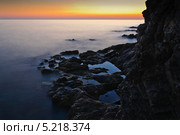 Морской пейзаж на закате. Стоковое фото, фотограф Тимур Уразов / Фотобанк Лори