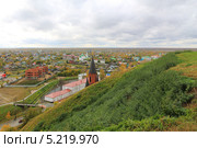 Вид с холма на город Тобольск (2013 год). Редакционное фото, фотограф Анатолий Матвейчук / Фотобанк Лори