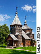 Воскресенская церковь из с.Патакино Камешковского района (1776г.). Суздальский музей деревянного зодчества (2013 год). Редакционное фото, фотограф Наталья Волкова / Фотобанк Лори