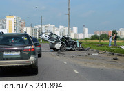 Авария, ДТП. Москва (2013 год). Редакционное фото, фотограф Олег Пчелов / Фотобанк Лори