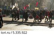 Протестующие в Днепропетровске (2013 год). Редакционное видео, видеограф Потийко Сергей / Фотобанк Лори