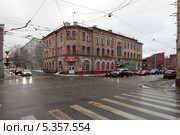 Москва перекрёсток на Новорязанской улице зимой (2013 год). Редакционное фото, фотограф Дмитрий Неумоин / Фотобанк Лори