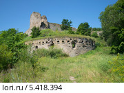 Руины Водяной башни и батареи "Капонир" в  Ивангородской крепости (2013 год). Стоковое фото, фотограф Виктор Карасев / Фотобанк Лори