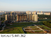 Строительство жилого микрорайона в Балашихе - квартал Лукино (2013 год). Стоковое фото, фотограф Дмитрий Бакулин / Фотобанк Лори