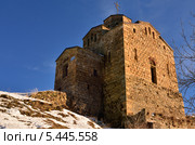 Церковь в горах Кавказа, долина Кубани. Стоковое фото, фотограф александр жарников / Фотобанк Лори