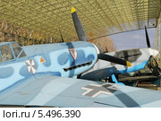 Фрагмент. Истребитель Бф - 109Ф-2 (Германия). Музей военной техники на Поклонной горе в Москве (2013 год). Редакционное фото, фотограф stargal / Фотобанк Лори