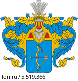Герб рода Аракчеевых. Стоковая иллюстрация, иллюстратор VectorImages / Фотобанк Лори