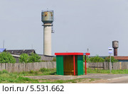 Автобусная остановка на трассе в Нижегородской области (2013 год). Стоковое фото, фотограф Алёшина Оксана / Фотобанк Лори