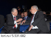 Президент ОАО ГАЗ Николай Пугин и президент Российского союза товаропроизводителей Николай Рыжков (2010 год). Редакционное фото, фотограф Андрей Забродин / Фотобанк Лори