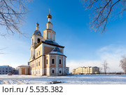Город Углич. Казанская церковь (2014 год). Стоковое фото, фотограф Сергей Лаврентьев / Фотобанк Лори