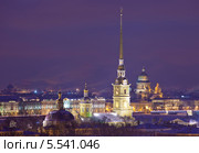 Доминанты Санкт-Петербург. Вид на Петропавловскую крепость с высоты (2012 год). Стоковое фото, фотограф Литвяк Игорь / Фотобанк Лори