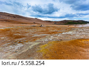 Серные источники Хверир, Исландия (2012 год). Стоковое фото, фотограф Анастасия Золотницкая / Фотобанк Лори