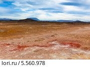 Серные источники Хверир, Исландия (2012 год). Стоковое фото, фотограф Анастасия Золотницкая / Фотобанк Лори