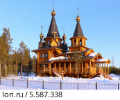 Православная церковь "Неупиваемая чаша иконы Божией Матери", Пурпе (2013 год). Стоковое фото, фотограф Артём Крылов / Фотобанк Лори