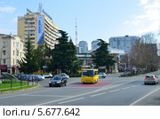 Городской пейзаж центра Сочи во время Олимпийских игр 2014 года. Редакционное фото, фотограф Анна Мартынова / Фотобанк Лори