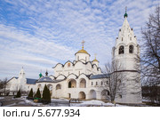 Суздаль. Покровский женский монастырь зимой (2014 год). Стоковое фото, фотограф Gagara / Фотобанк Лори