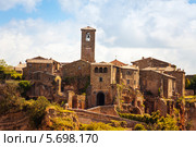 Древний город Bagnoregio, Италия (2013 год). Стоковое фото, фотограф Сергей Новиков / Фотобанк Лори