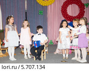 Детский сад. Дети поют песню (2014 год). Редакционное фото, фотограф Олег Хархан / Фотобанк Лори