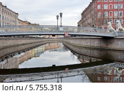 Санкт-Петербург. Львиный мост через канал Грибоедова (2014 год). Стоковое фото, фотограф Александр Алексеев / Фотобанк Лори