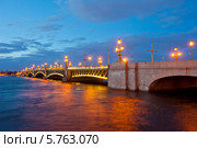 Санкт-Петербург. Троицкий мост (2013 год). Редакционное фото, фотограф Литвяк Игорь / Фотобанк Лори