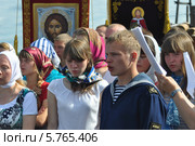 Молебен во время Крестного хода через русский Север (2012 год). Редакционное фото, фотограф Юлия Зайцева / Фотобанк Лори