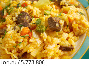 Арроз чино коломбиана - жареный рис с овощами и мясом. Стоковое фото, фотограф Александр Fanfo / Фотобанк Лори