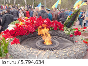 Памятник неизвестному матросу. 70-я годовщина освобождения Одессы от немецко-фашистских захватчиков (2014 год). Редакционное фото, фотограф KEN VOSAR / Фотобанк Лори