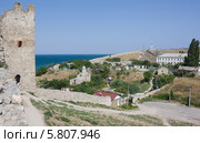 Генуэзская крепость и  старый город в Феодосии. Крым (2012 год). Стоковое фото, фотограф Олег Хархан / Фотобанк Лори