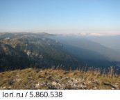 Крымские горы в облаках. Гурзуфская яйла (Балабан-Кая) Стоковое фото, фотограф Беляева Наталья / Фотобанк Лори