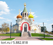 Соборный храм Святого благоверного князя Игоря Черниговского и Киевского в Переделкино (2014 год). Стоковое фото, фотограф Куликова Вероника / Фотобанк Лори
