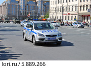 Военная техника после парада в честь Дня Победы 9 мая 2014 года на улице Садовое кольцо, Москва. Редакционное фото, фотограф lana1501 / Фотобанк Лори