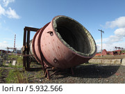 Газоходы котла. Полигон хранения технологического оборудования (2014 год). Редакционное фото, фотограф Валерий Акулич / Фотобанк Лори