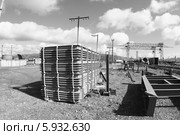 Высокотемпературные компенсаторы газоходов на сборочной площадке (2014 год). Редакционное фото, фотограф Валерий Акулич / Фотобанк Лори