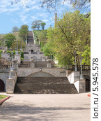 Лестница на гору Митридат в Керчи (2014 год). Стоковое фото, фотограф Лысенко Владимир / Фотобанк Лори