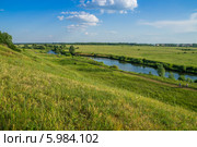 Река Тёша в районе Ивановских бугров в Арзамасе (2014 год). Стоковое фото, фотограф Аркадий Рыпин / Фотобанк Лори