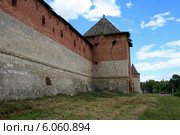 Старая Башня и стены Зарайского Кремля. Россия (2014 год). Редакционное фото, фотограф Яна Королёва / Фотобанк Лори