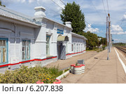 Городское поселение "Посёлок Воротынск". Железнодорожная станция (2014 год). Стоковое фото, фотограф Сергей Лаврентьев / Фотобанк Лори