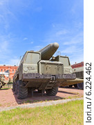 Пусковая установка 2П120 ракетного комплекса 9К76 Темп-С. Военно-исторический музей артиллерии, инженерных войск и войск связи в Санкт-Петербурге (2014 год). Редакционное фото, фотограф Иван Марчук / Фотобанк Лори