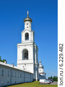 Колокольня Юрьева монастыря в Новгороде Великом (2014 год). Стоковое фото, фотограф Овчинникова Ирина / Фотобанк Лори